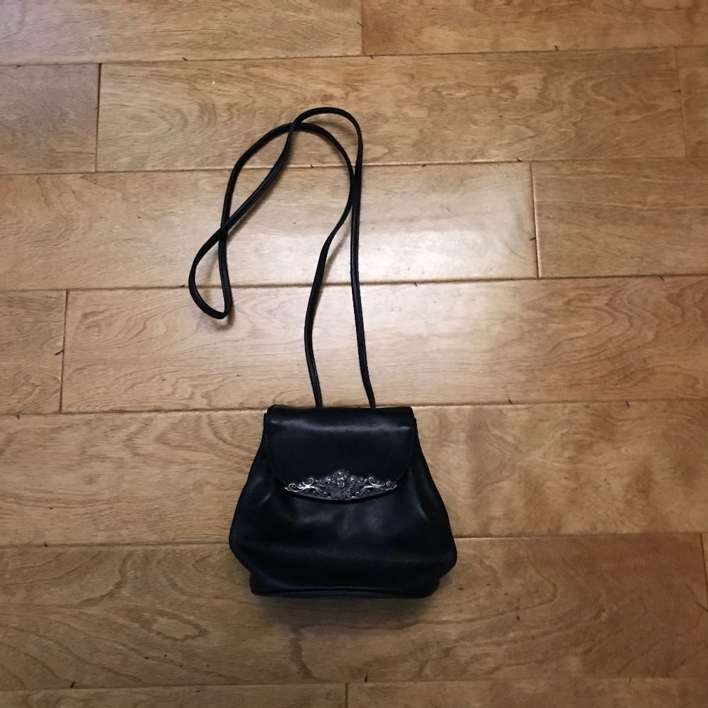 One World by Brighton Leather Cherub Crossbody Bag